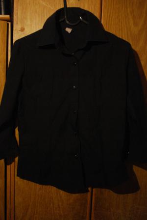 Camisa negra mangas 3/4