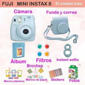 Cámara Fuji Instax Mini 8 Accesorios Fundas Fotos Selfie