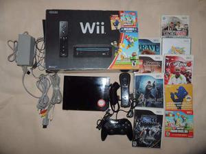 Consola Nintendo Wii + 17 Juegos + Accesorios + 2 Controles