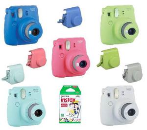 Fujifilm Instax Mini 9 + 20 Fotos + Funda Original Colores