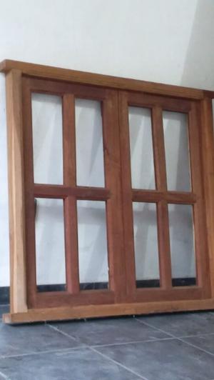 Ventana 1x1 algarrobo