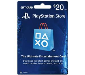 20 Play station store Gift Card -PS3/PS4/PS Vita (digital