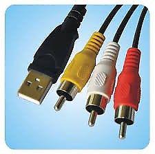 Cable usb a rca. Nuevo en blister, con garantia, es un local