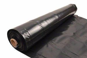 Cobertor negro de polietileno espesor 200 micrones 2x50mts