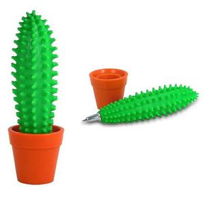 Lapicera Cactus Con Maceta Boligrafo Birome