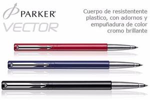 Lapicera Roller Parker Vector Plastica Colores - Congreso