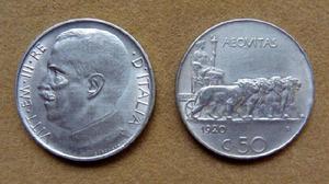 Moneda de 50 centésimos, Italia 1920