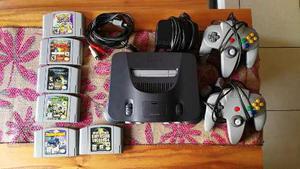 Nintendo 64 - 2 Joysticks - 6 Juegos