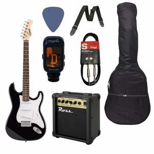 Pack Guitarra Electrica Stratocaster + Amplificador Accesori