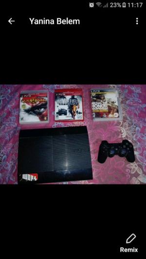 Ps3 con 3 juegos