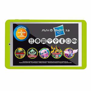 Tablet Pc 7 Kids Avh Con 5 Juegos Hasbro + Funda Protectora