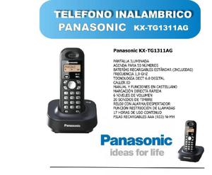 Vendo Teléfono Inalambrico Panasonic KXTG1311AG Nuevo.