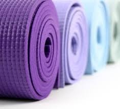 X 5 Yoga Mat 6 Mm Pvc Color Violeta/ Azul /rosa Bolso!!