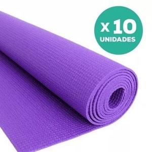 X10 Uni Colchonetas Mats Yoga Pilates Gim 173cm X61cm X6 Mm