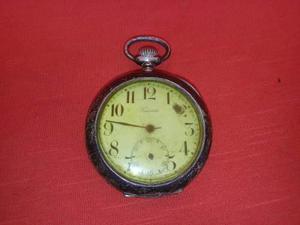 Antiguo Reloj De Bolsillo Plata 800,funciona C/detalles,rdmn