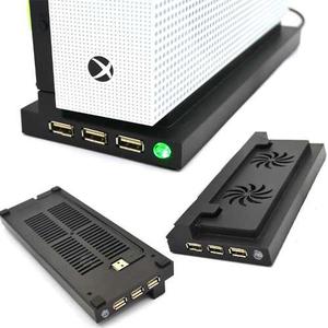Base Blanca Soporte Vertical Stand Para Xbox One Cooler+usb