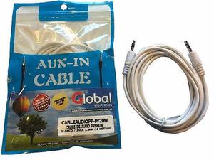 Cable De Audio Estéreo Auxiliar Plug Jack 3.5 Mm. 2 Metros