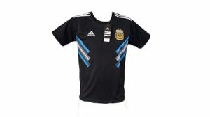 Camiseta De Argentina Negra Nueva adidas Mundial  Ultima