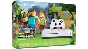 Consola Xbox One -blanca S 500gb Minecraft Bundle