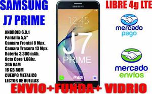 Samsung J7 Prime 4g Libre +funda+ Vidrio + Envio Gratis