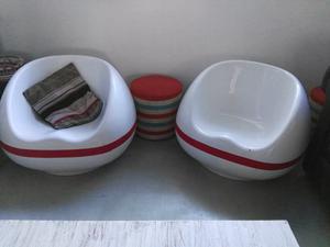 Sillones pastilla impecable