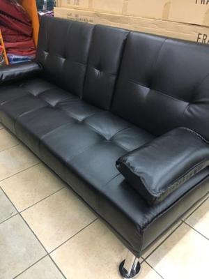 Sofa Cama con Apoya Vasos