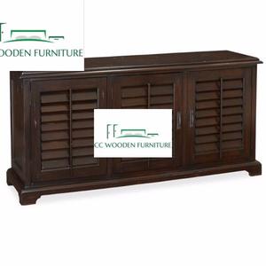 American style Ash wood cabinet 3 door cabinet accent