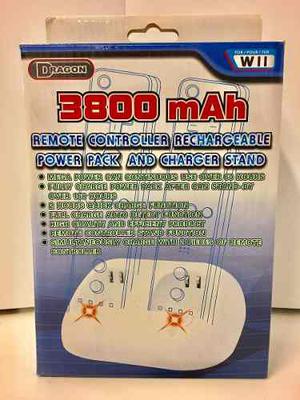 Base De Carga + 2 Baterias Para Mandos De Wii