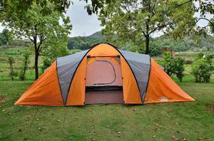 Carpa Familiar 8 - 9 Pers. 4 Ambientes Camping + Mesa + Base