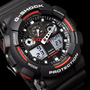 Casio G-shock Ga-100-1a4cu Black and Red Edition Collection!