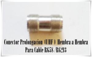 Conector Uhf Prolongacion Hembra A Hembra P/ Cable Rg