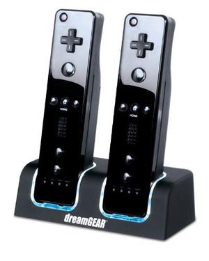 Dreamgear Nintendo Wii Doble Base De Carga (negro)