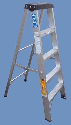 Escalera tijera Aluminio uso hogareño 5 escalones Altura