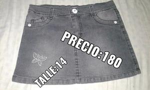 Pollera nueva sin uso de jean