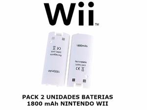 Super Pack 2 Baterias Para Wiimote  Mah Nintendo Wii