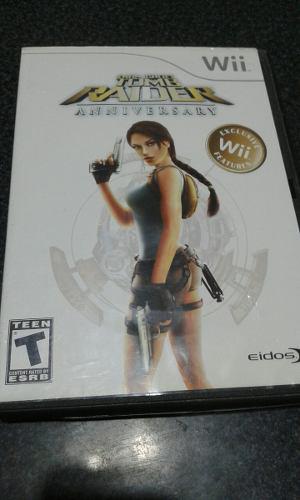 Tomb Raider Aniversary Juego Wii Original En Estuche+maual