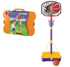 Aro De Basquet 162 Cm Regulable Con Pie Juguetes Mi Gorilla