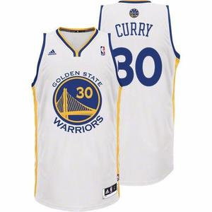 Camiseta Basquet Nba Golden State Warriors Blanca Curry
