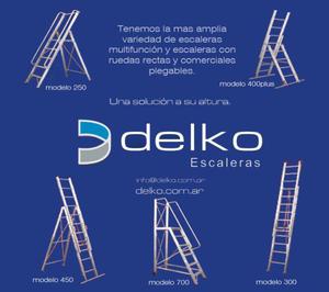 Escaleras de aluminio tijera doble acceso Delko directo de