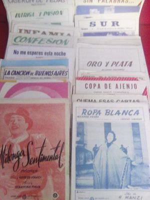 Partituras de tango lote