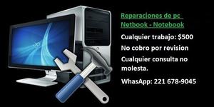 Reparaciones de pc y Netbook Notebook