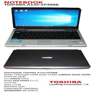 notebook toshiba A135SP4088 con windows 10 · TARJETA 3