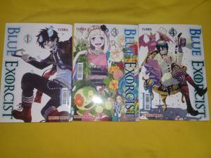 Blue Exorcist Tomos 1, 3 y 4 Ivrea Manga