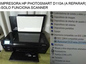 Impresora a reparar (solo funciona escaner)