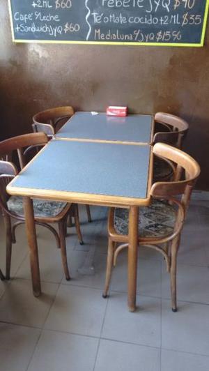 Liquido 12 mesas y 24 sillas tipo thonet bar cafe pub