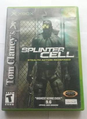 Splinter Cell 1 Xbox 1 Original Ntsc + Caja Y Manual!