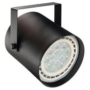 Spot Cabezal Cilindro Negro Ar111 Apto Led Obra Riel Local