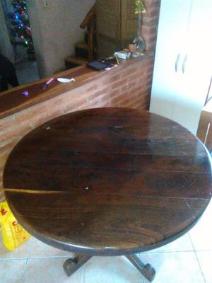 mesa redonda algarrobo