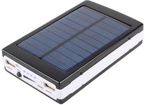 Cargador Solar Power Bank mah Linterna Luz Emergencia