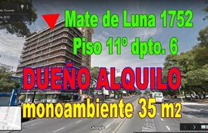 MONOAMBIENTE Mate de Luna 1752 piso 11 dpto 6 de 35m2 DUEÑO